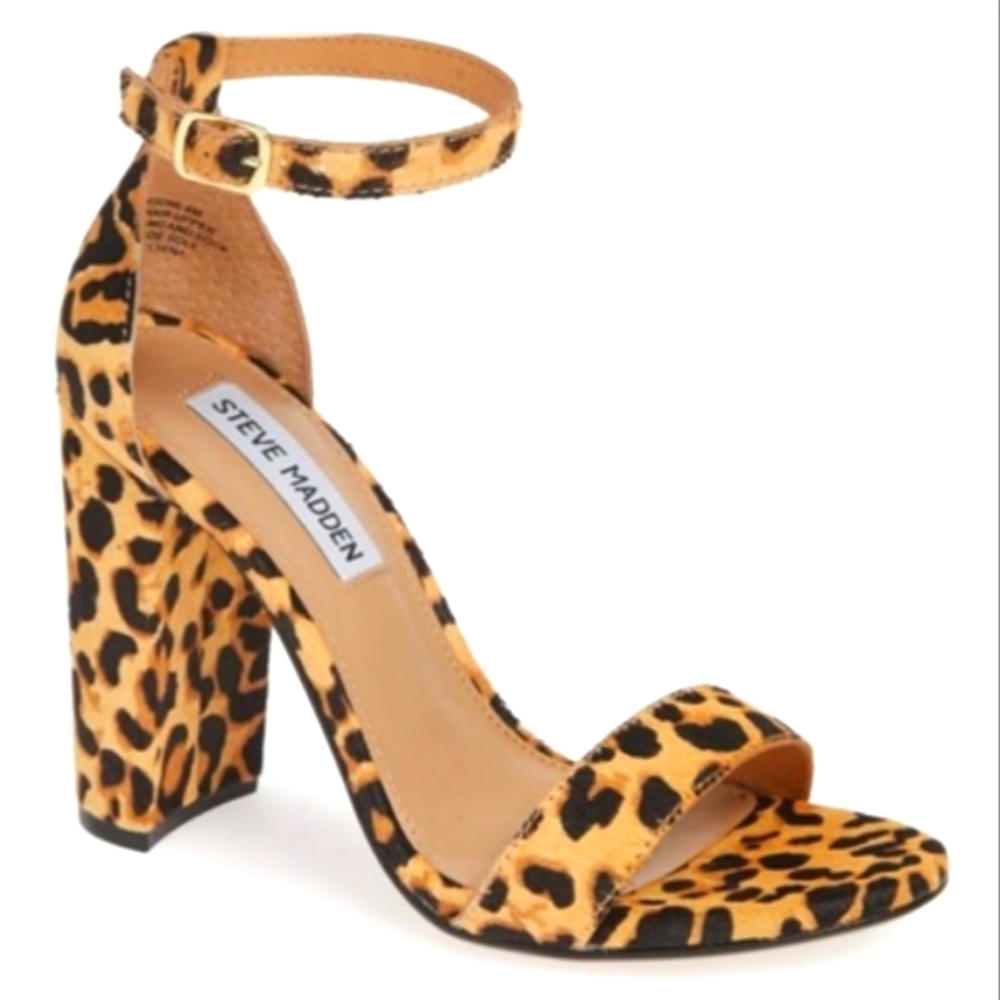 Steve Madden mohair leopard print sandals